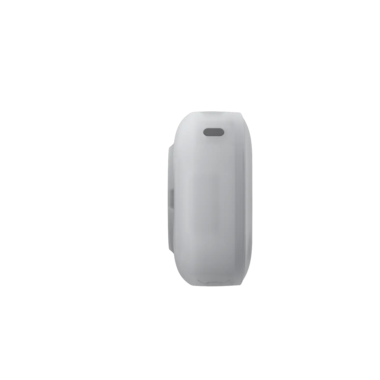 White wall-mounted device on a white background