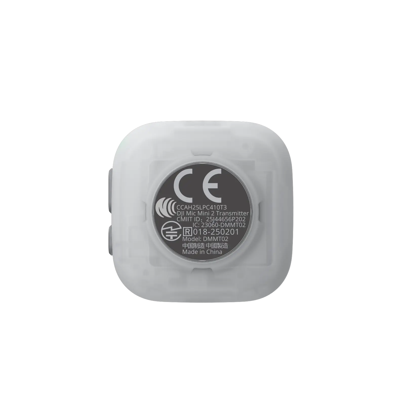 Small electronic device with CE marking on a white background