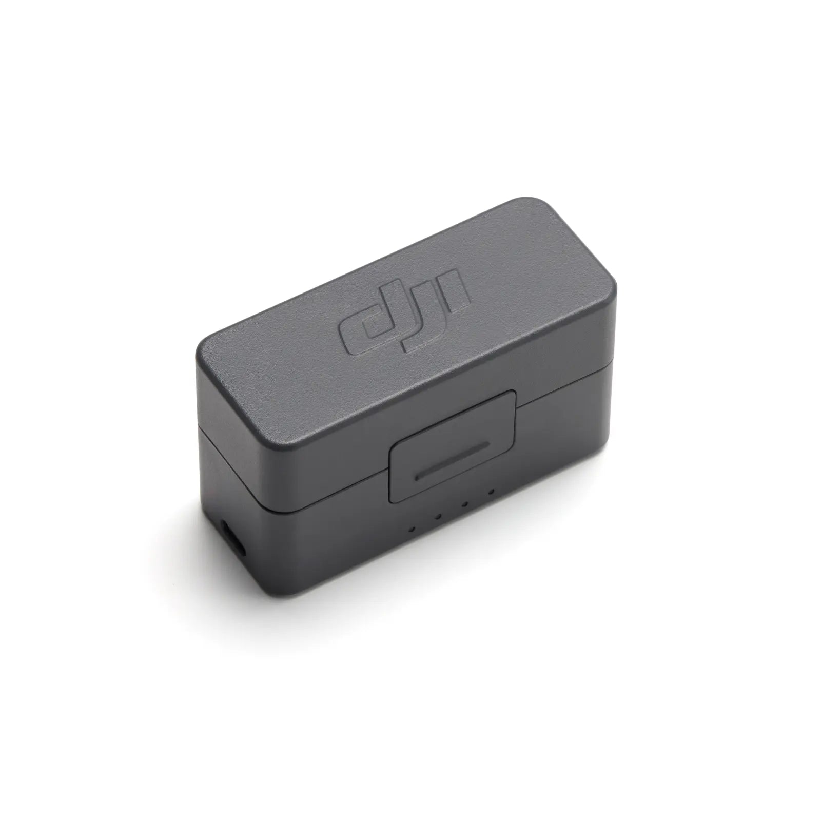 Black rectangular box with DJI logo on a white background