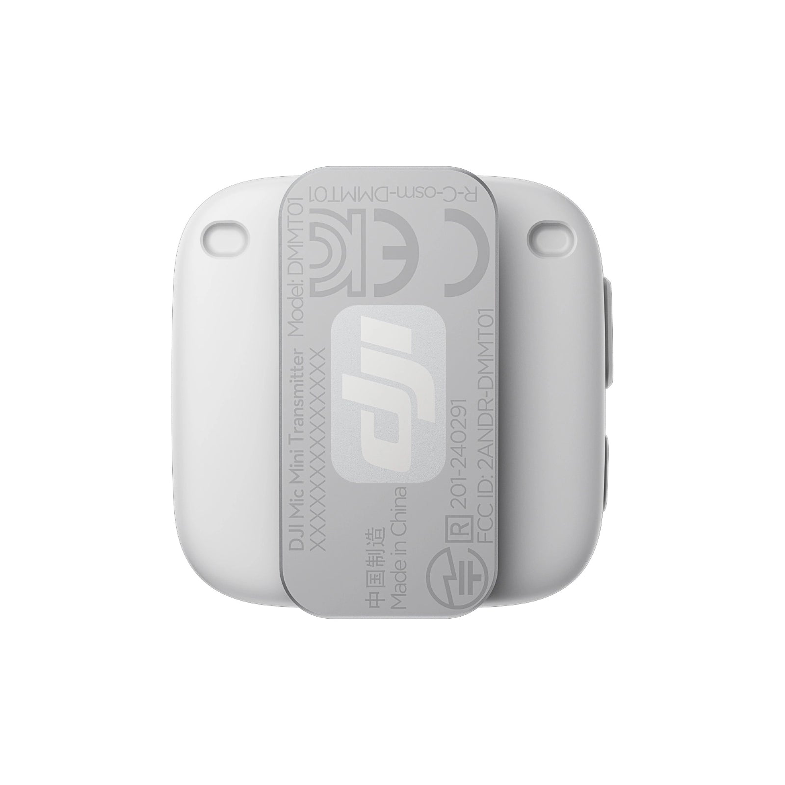 DJI Mic Mini Transmitter (White) back angle