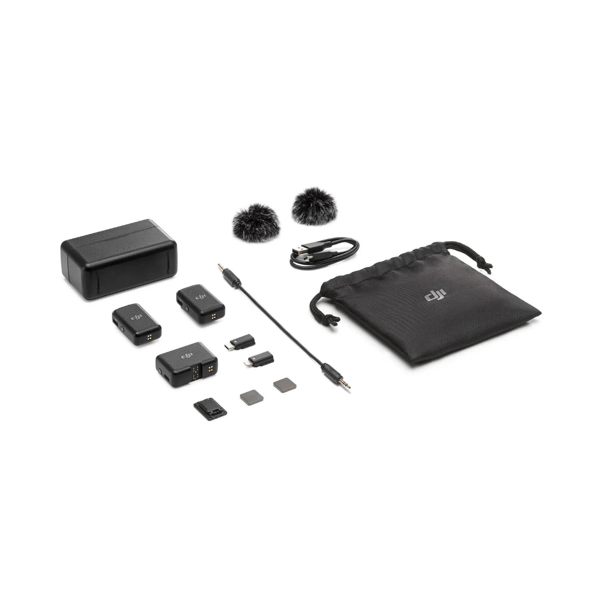 DJI Mic Wireless Microphone Kit (2 Transmitters + 1 Receiver) with Charging Case