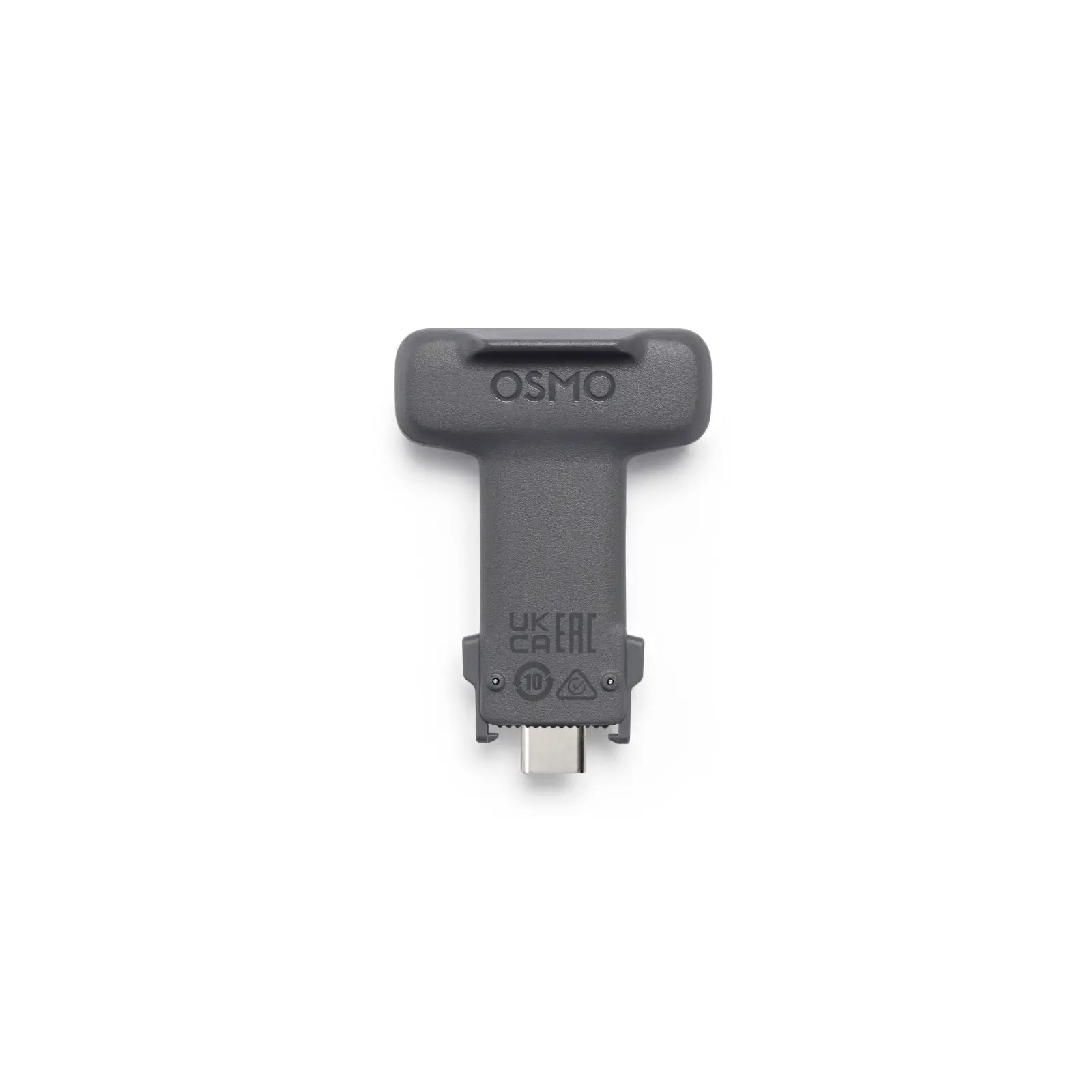 Black USB-C adapter with 'Osmo' branding on a white background
