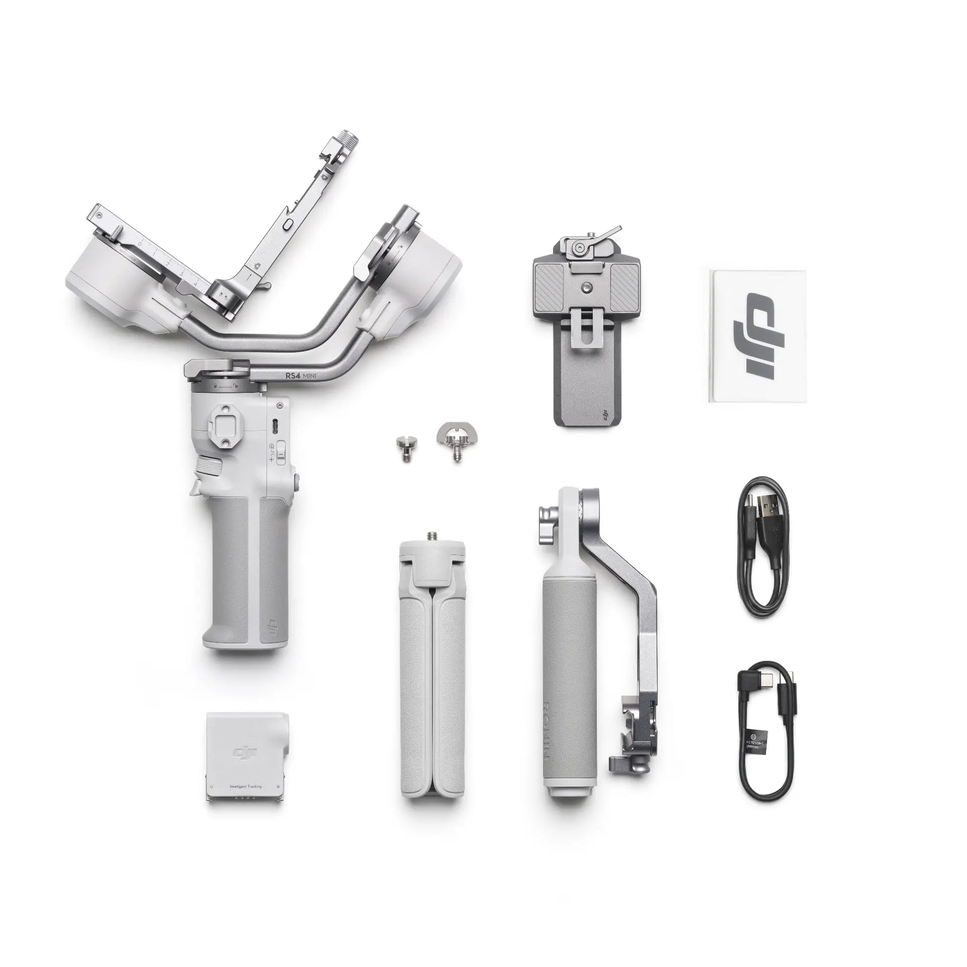 DJI RS 4 Mini Combo - Compact and Lightweight Gimbal contents top angle