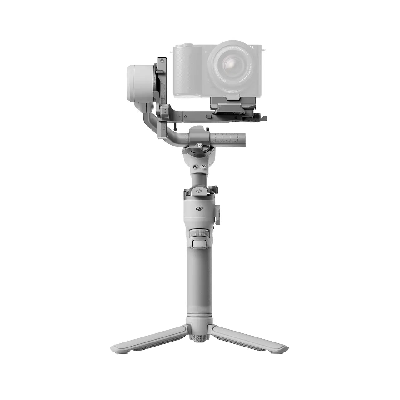 DJI RS 4 Mini - Compact and Lightweight Gimbal front ange with camera on