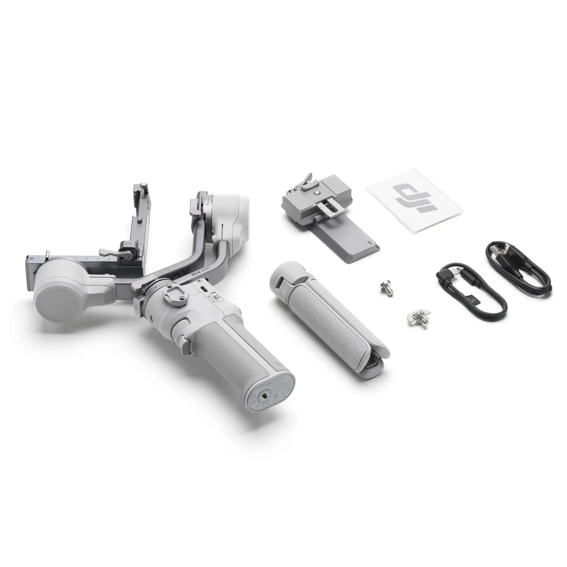 DJI RS 4 Mini - Compact and Lightweight Gimbal contents side angle