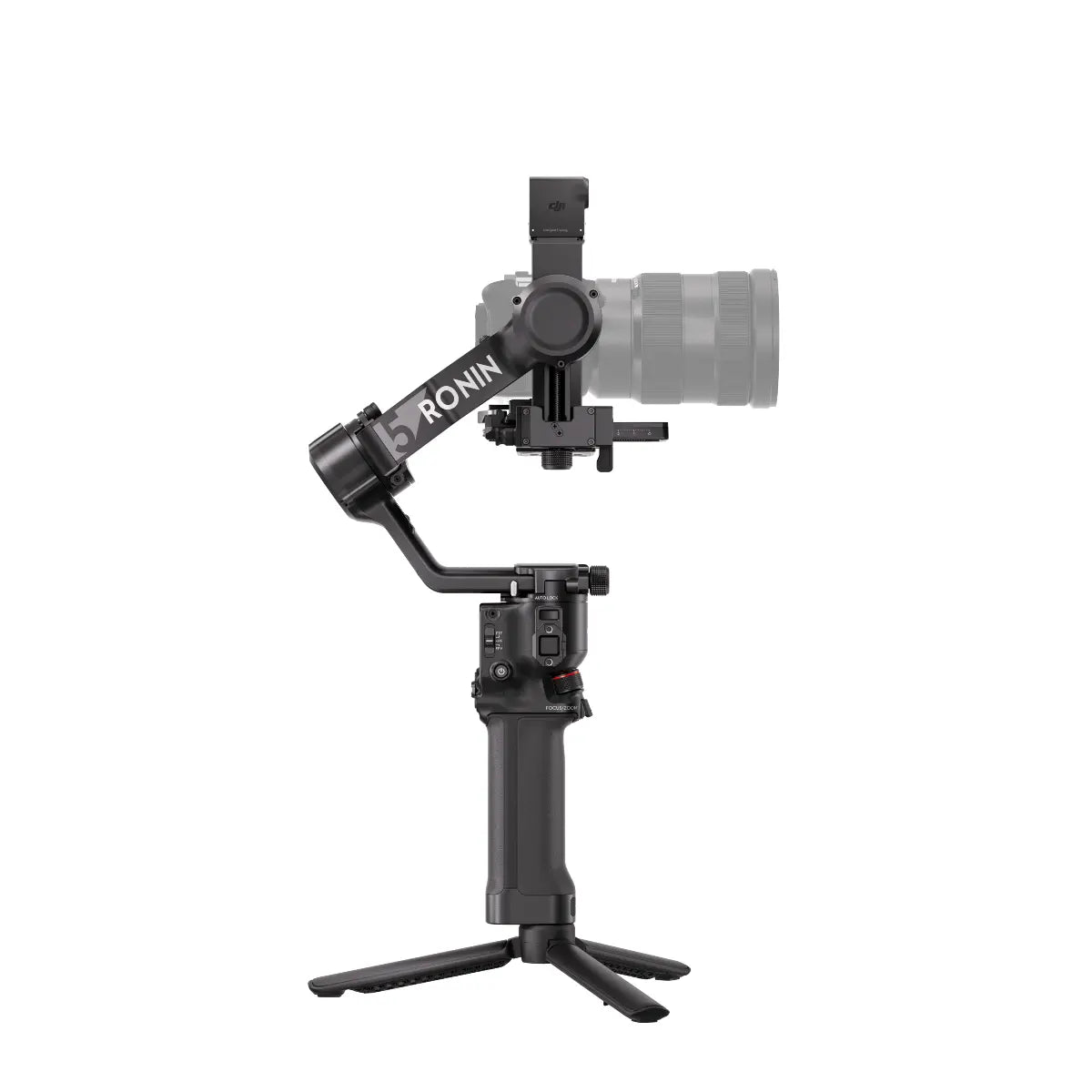 Camera stabilizer with 'RONIN' branding on a white background