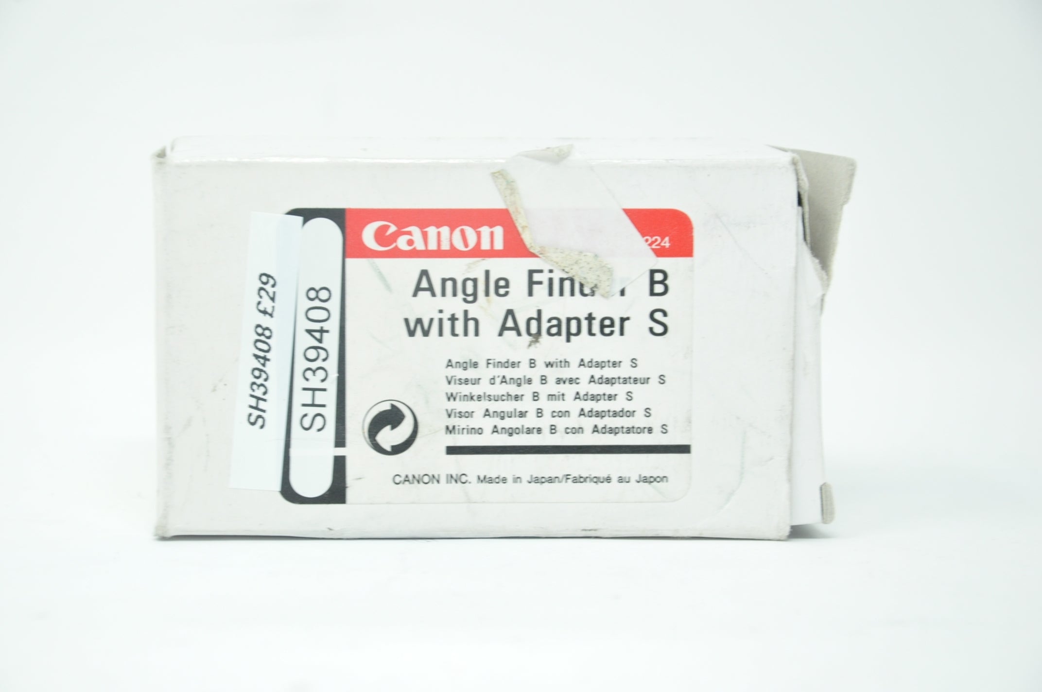Used Canon Angle Finder B with Adaptor S (Boxed SH39408)