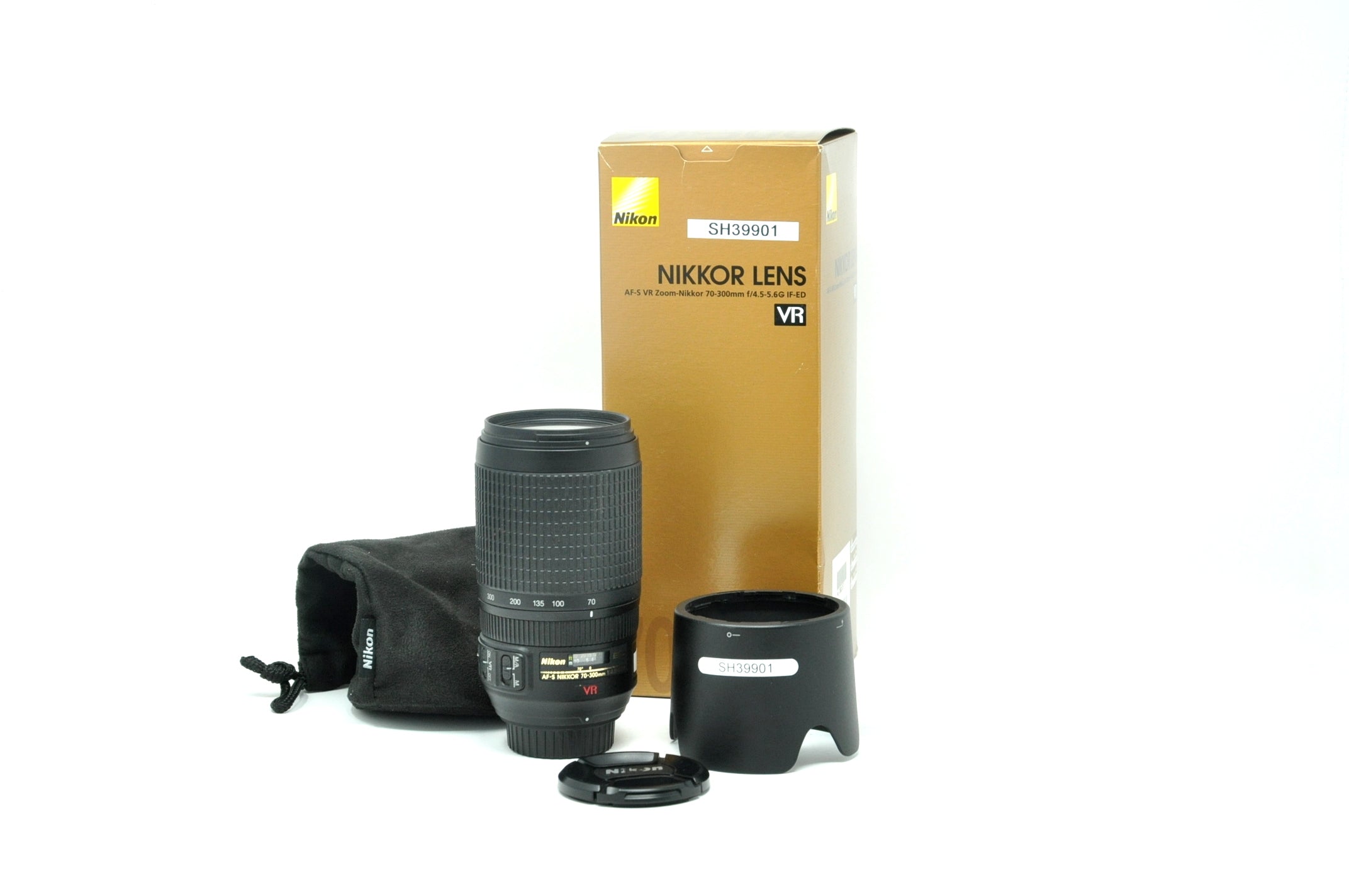 Used Nikon AF-S Nikkor 70-300mm F4.5-5.6G IF-ED VR lens (Boxed SH39901