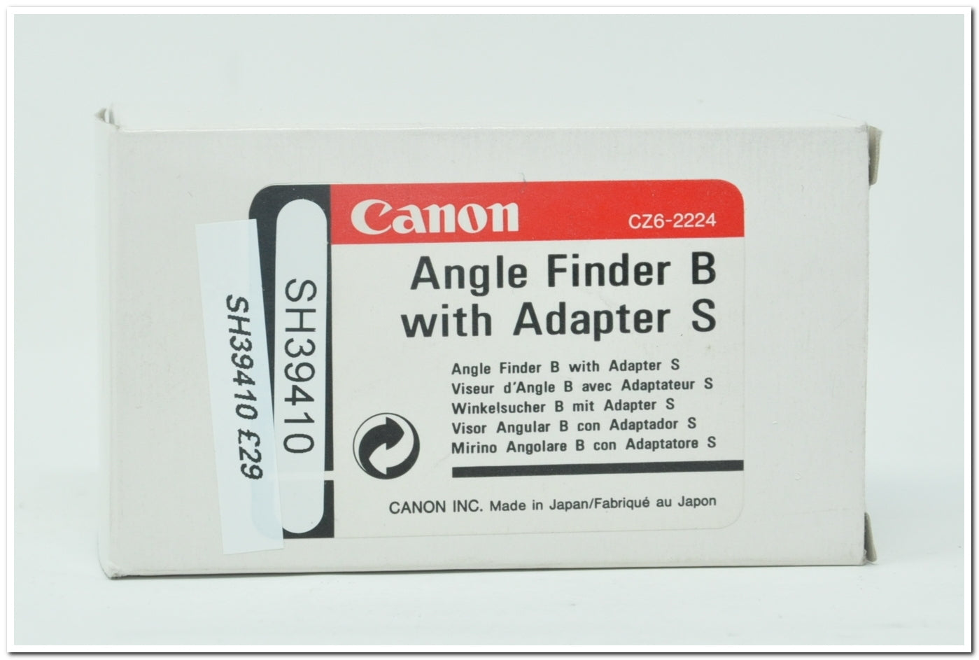 Used Canon Angle Finder B with Adaptor S (Boxed SH39410)