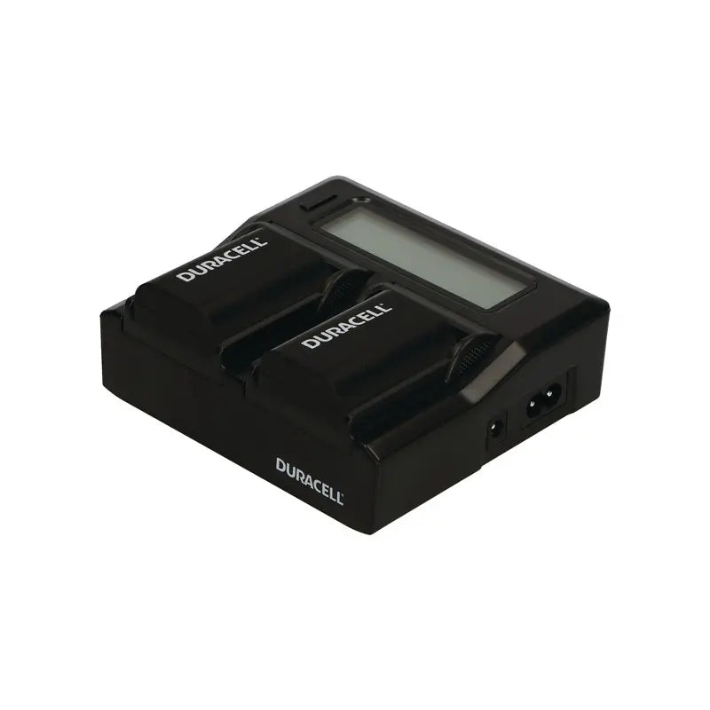 Duracell battery charger on a white background