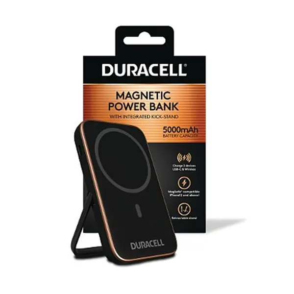 Duracell Magsafe Micro5 5000 mAh PowerBank front angle