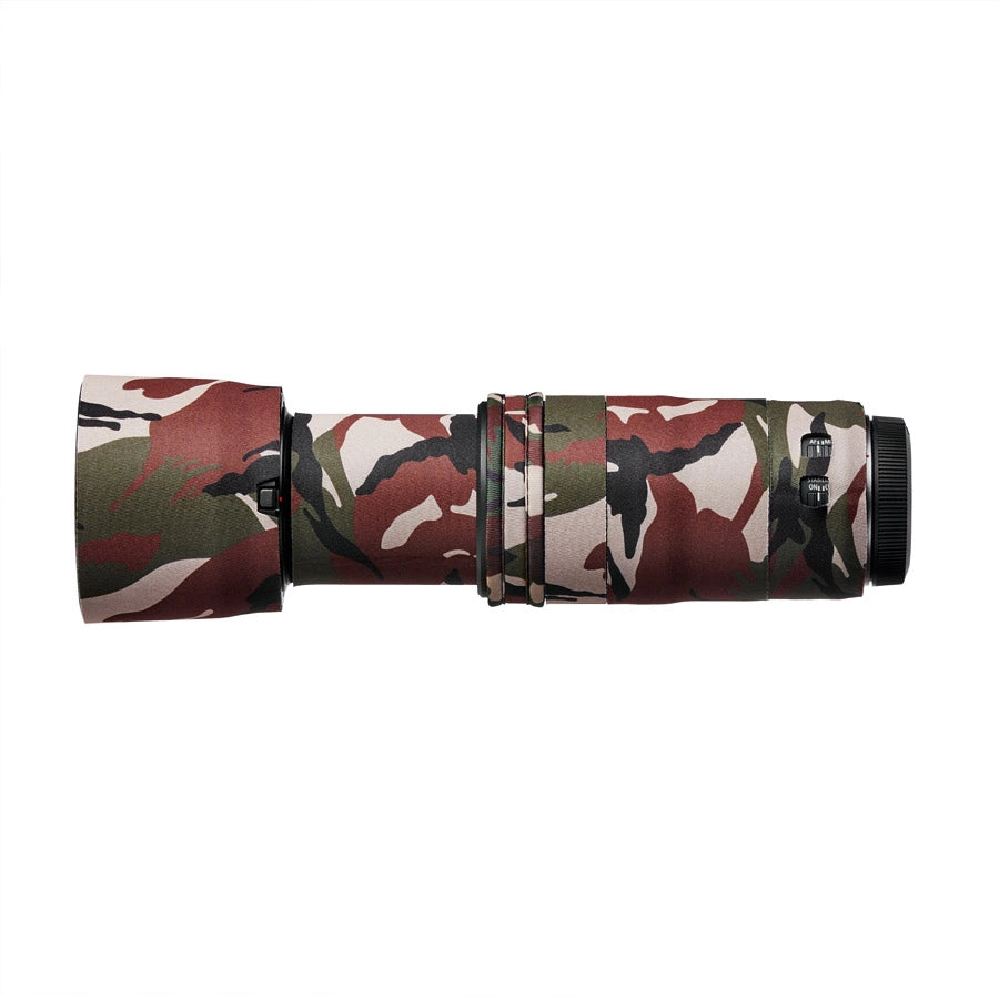 Camouflage-patterned roll-up mat on a white background