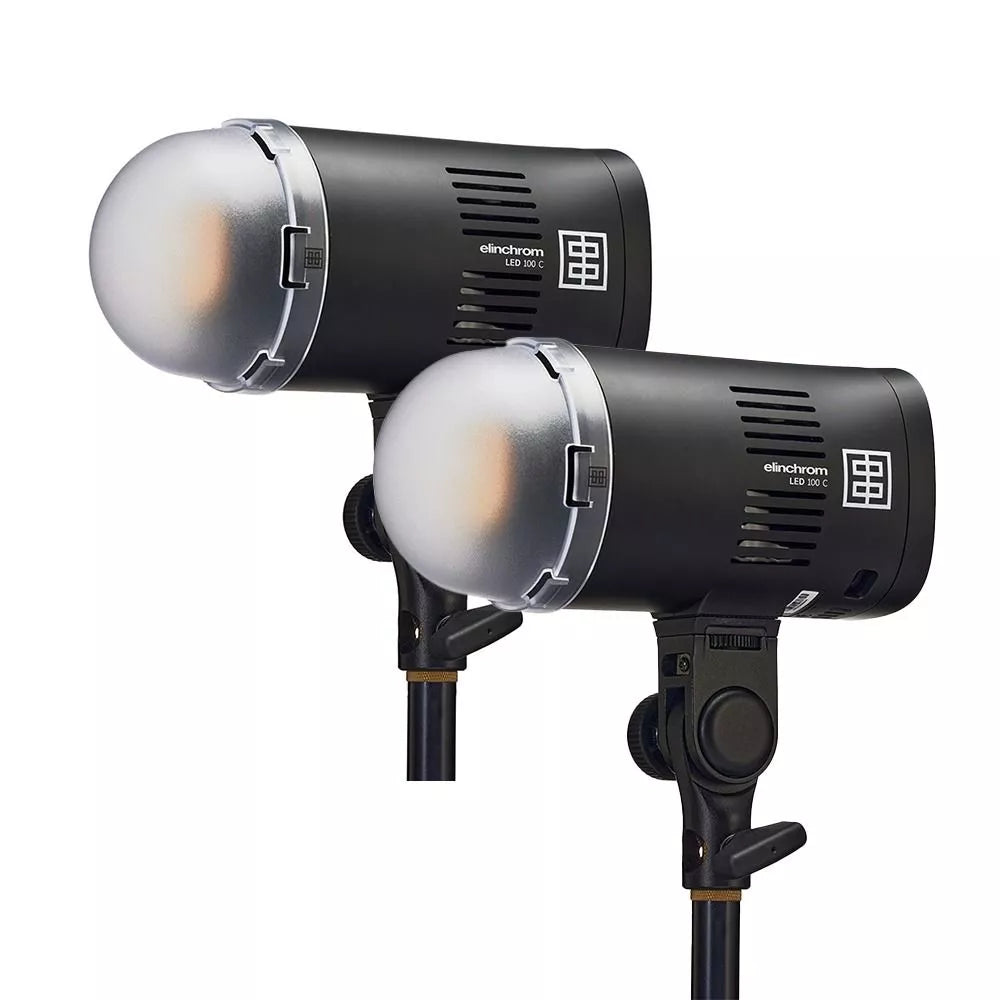 Elinchrom LED 100 C – Dual Head Kit with 2x 100W Fast Chargers