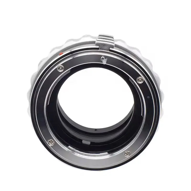 Camera lens adapter on a white background