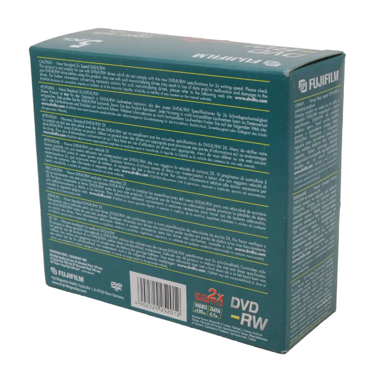 Fujifilm DVD-RW Jewel Case X 5 Pack 4.7GB - 2X