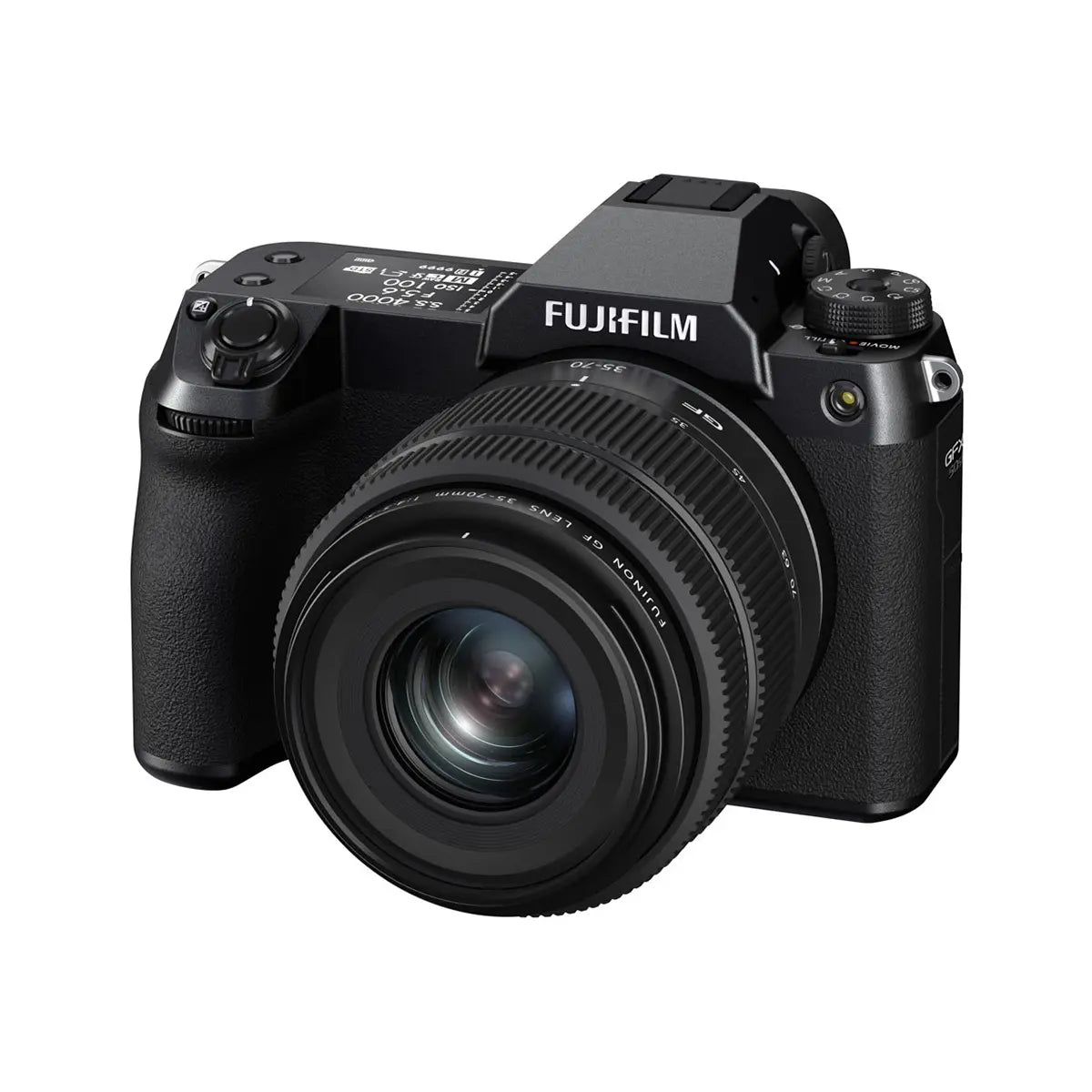 Fujifilm GFX 50S II Medium Format Camera with 35-70mm Lens front side