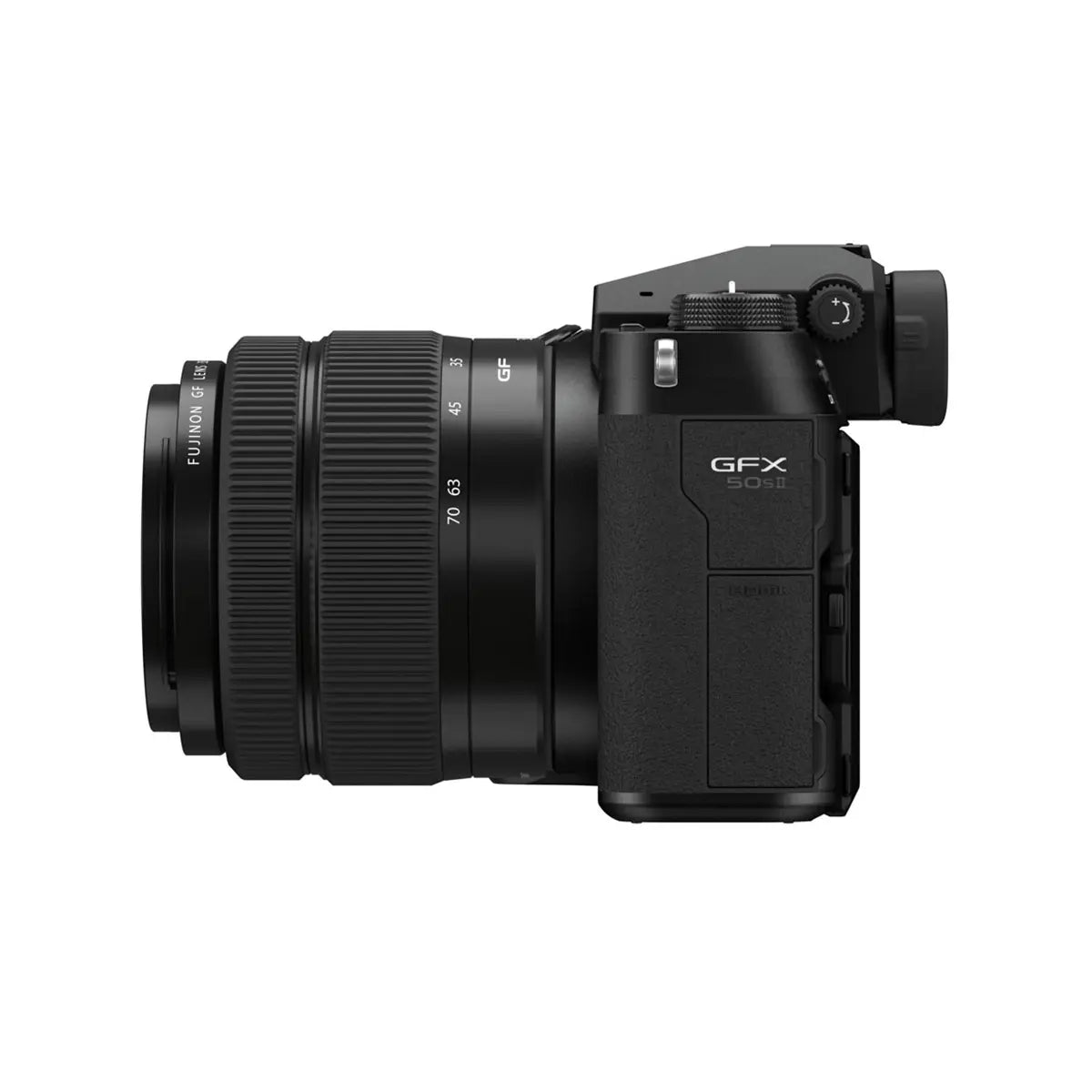 Fujifilm GFX 50S II Medium Format Camera with 35-70mm Lens side