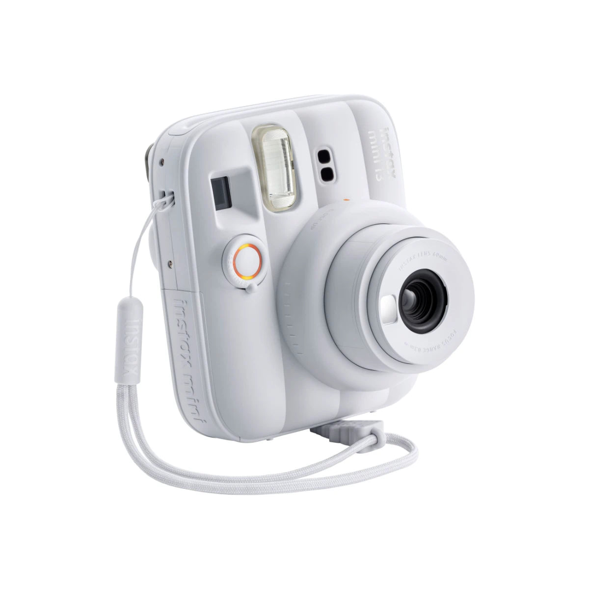 White instant camera on a white background