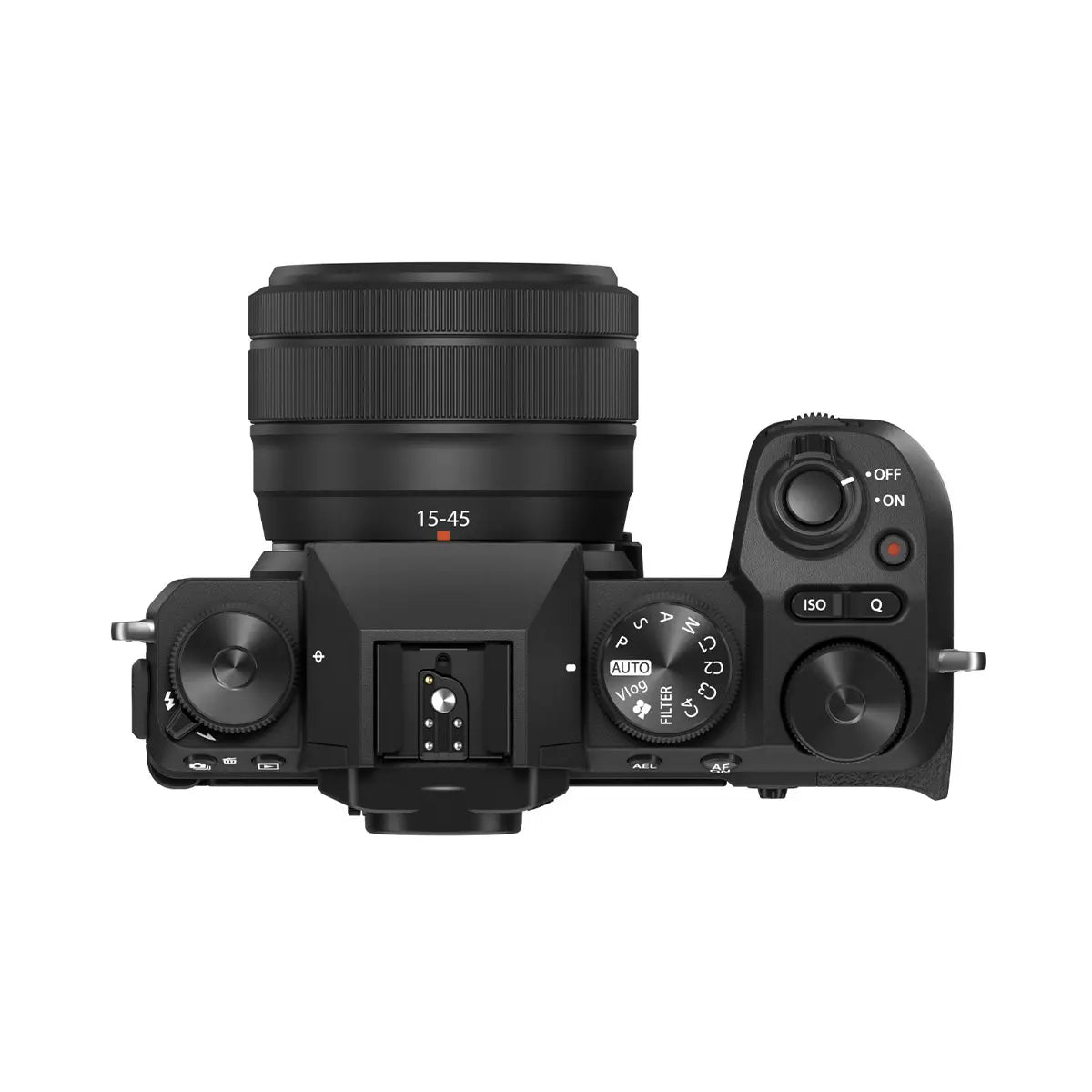 Fujifilm X-S20 Mirrorless Camera with XC 15-45mm F3.5-5.6 OIS PZ lens - Black top