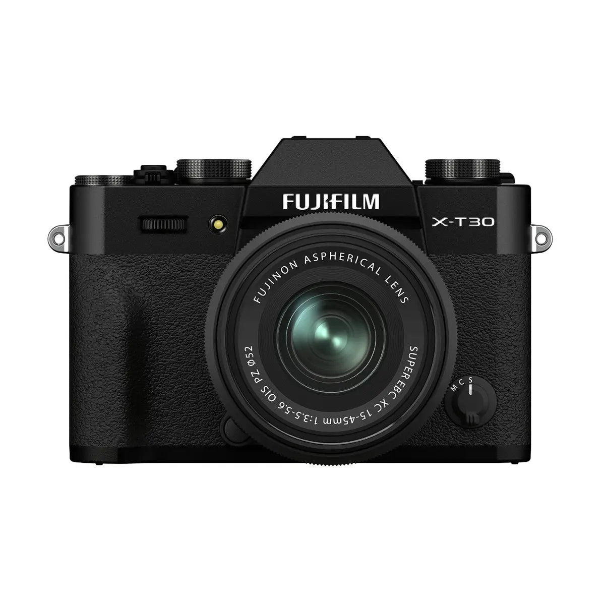 Fujifilm X-T30 II Mirrorless Camera Body & XC 15-45mm F3.5-5.6 OIS PZ Lens - Black front