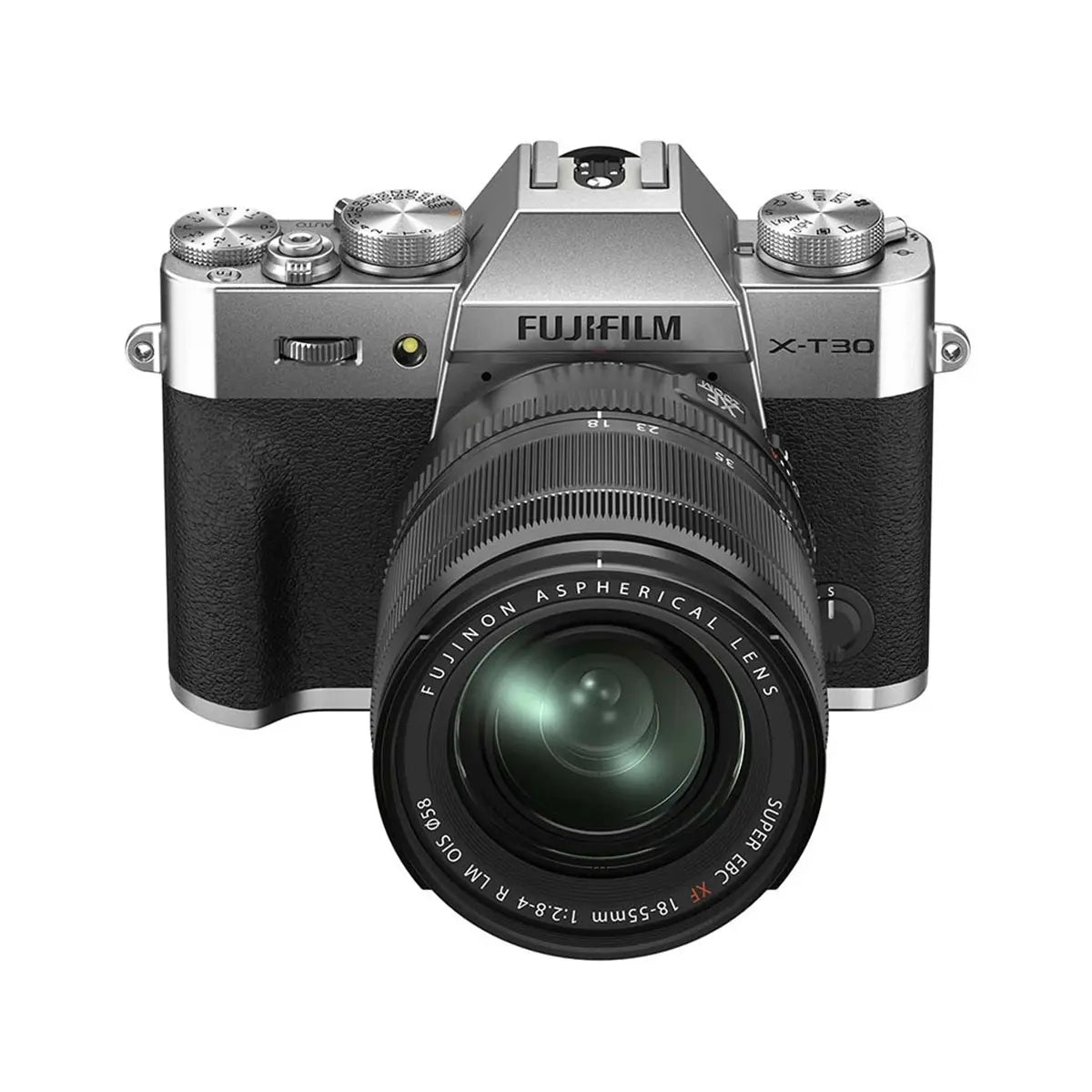 Fujifilm X-T30 II Mirrorless Camera Body & XF 18-55mm F2.8-4 R LM OIS Lens - Silver top