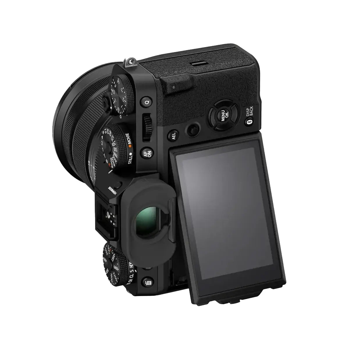 Fujifilm X-T5 Mirrorless Camera with 16-80mm f4 lens - Black back with screen rotated