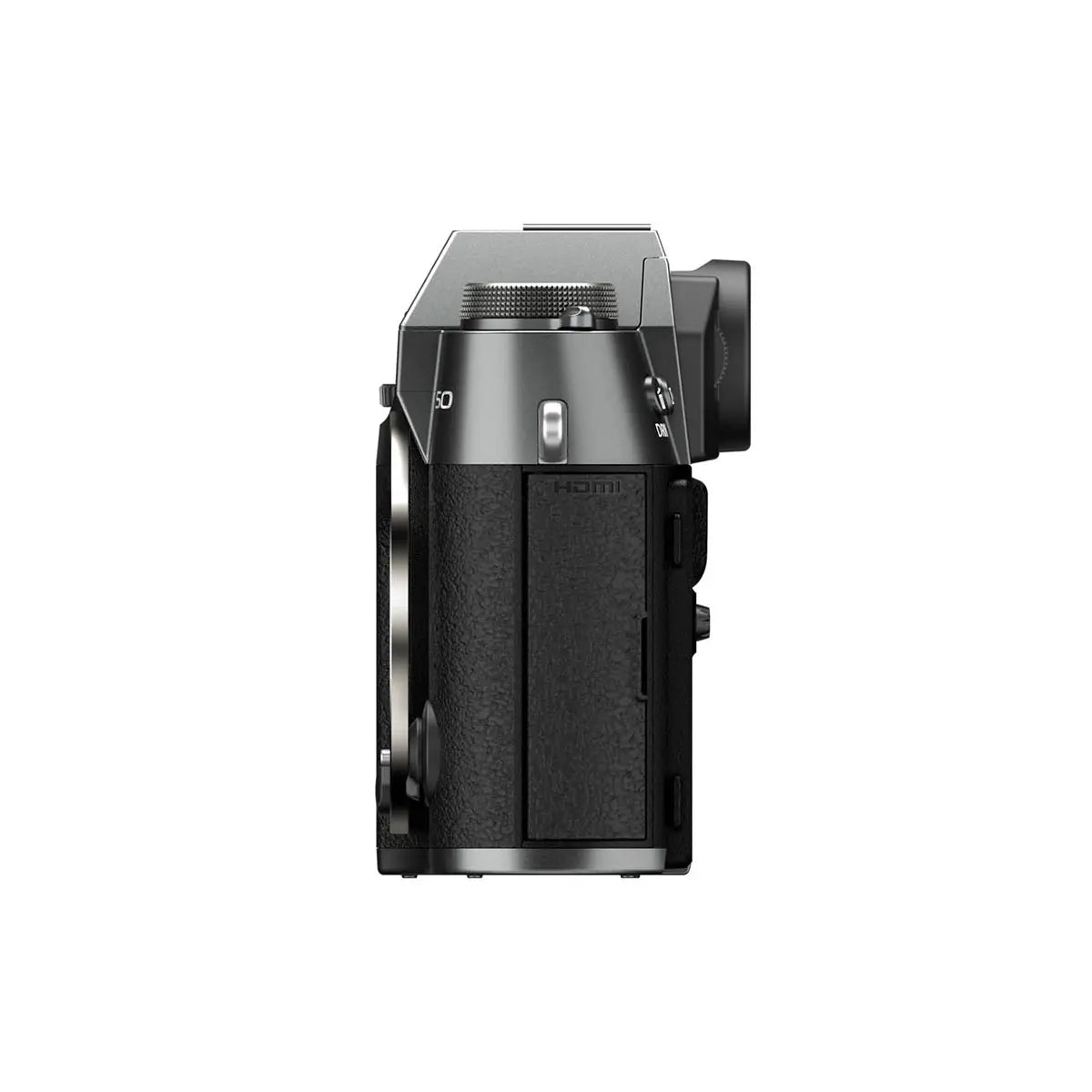 Fujifilm X-T50 Camera with XF 16-50mm F2.8-4.8 R LM WR Lens - Charcoal Silver side