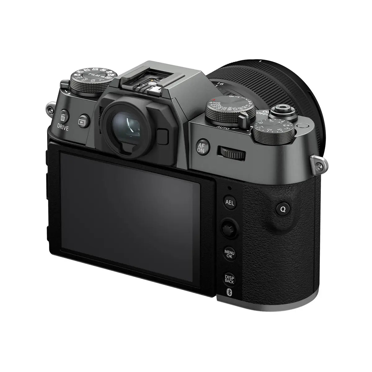 Fujifilm X-T50 Camera with XF 16-50mm F2.8-4.8 R LM WR Lens - Charcoal Silver back