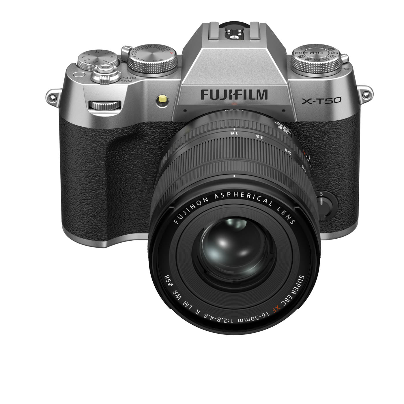 Fujifilm X-T50 Camera with XF 16-50mm F2.8-4.8 R LM WR Lens - Silver