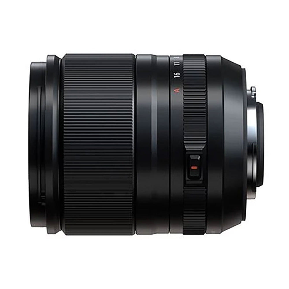 Fujifilm XF 23MM F1.4 R LM WR Lens product photo side horizontal