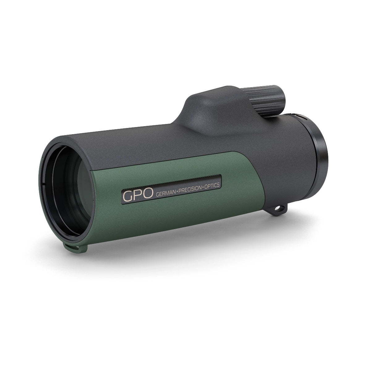 GPO Passion Mono 10x36 HD Monocular - Black/Green front