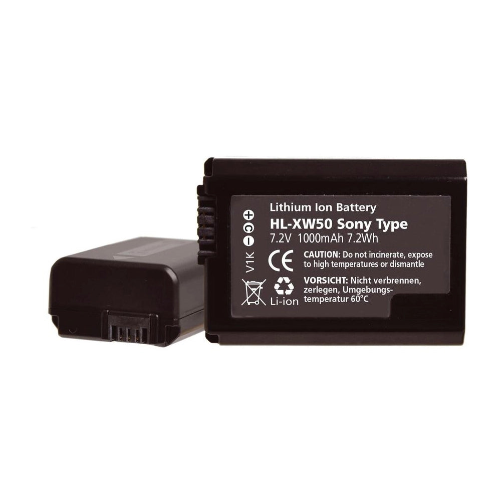 Hahnel HL-XW50 Battery back angle