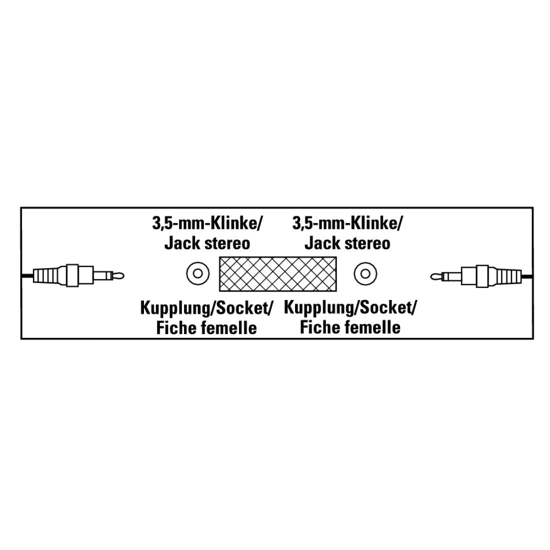 Hama 3.5mm Jack Adapter - Female to Female