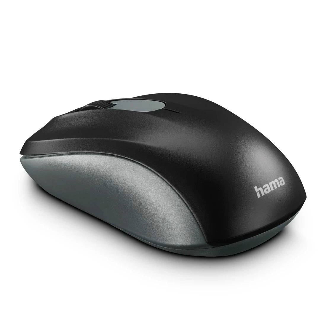 Hama AMW-200 Wireless Optical Mouse, 3 Buttons, USB Nano Receiver, Black/Grey