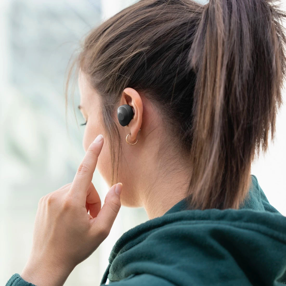 Hama “Freedom Buddy” True Wireless Bluetooth In-Ear Headphones with Bass Boost, Black