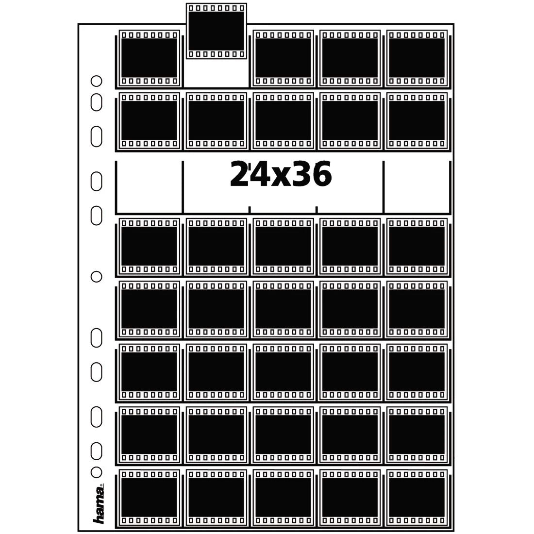Hama Negative Sleeves (Single Frame, 24x36mm, 25 Pack)