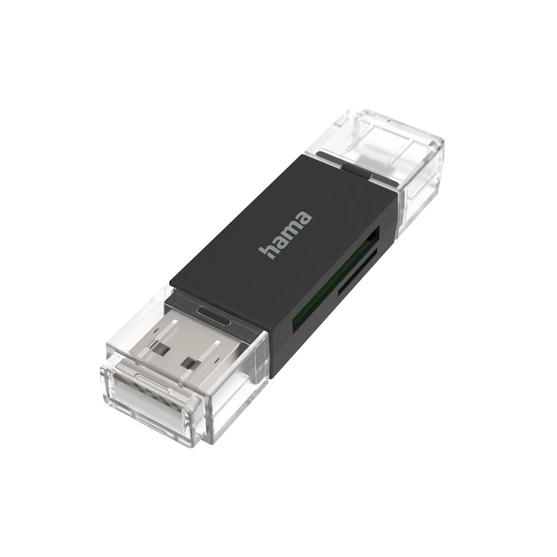 Hama USB Card Reader, OTG, USB-A + Micro-USB, USB 2.0, SD / microSD