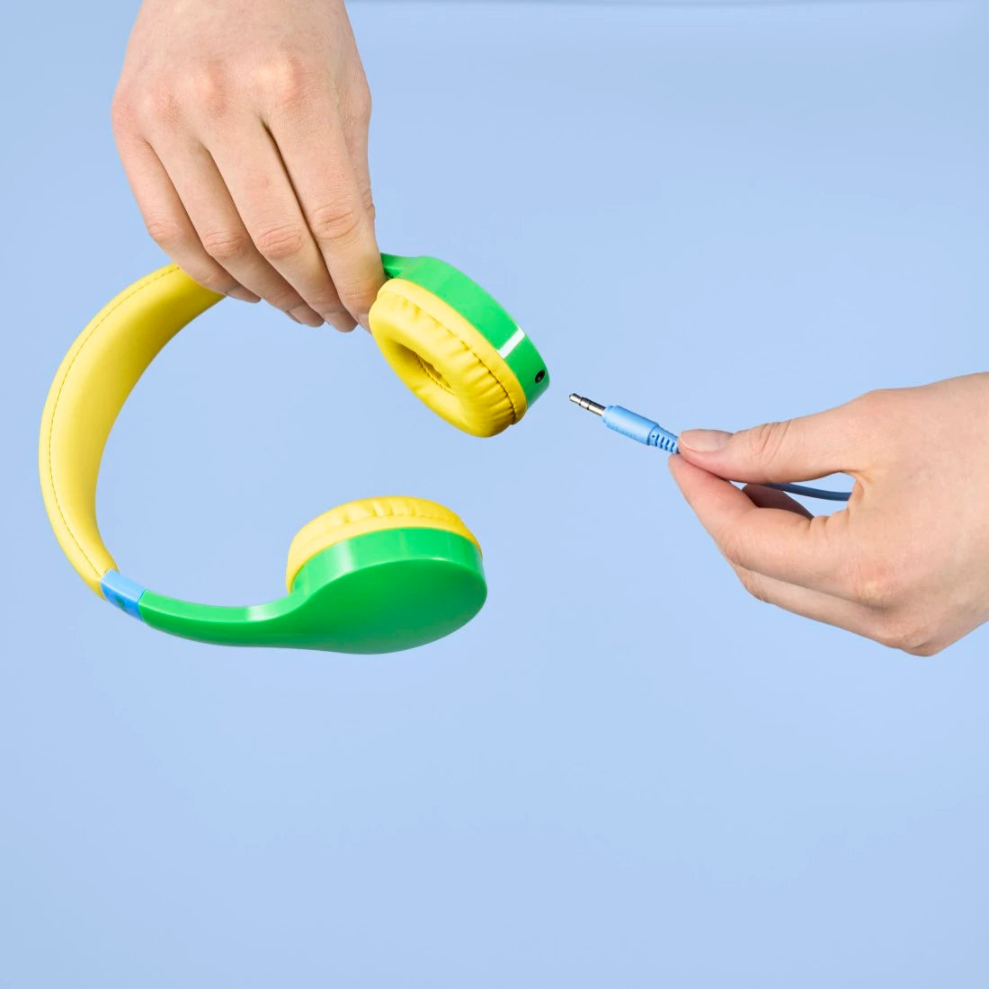 Hama "Kids Guard" Children's Headphones, On-Ear, Volume Limiter, Cable, green