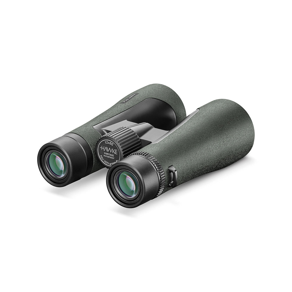 Hawke Vantage 12x50 Binoculars Green back angle