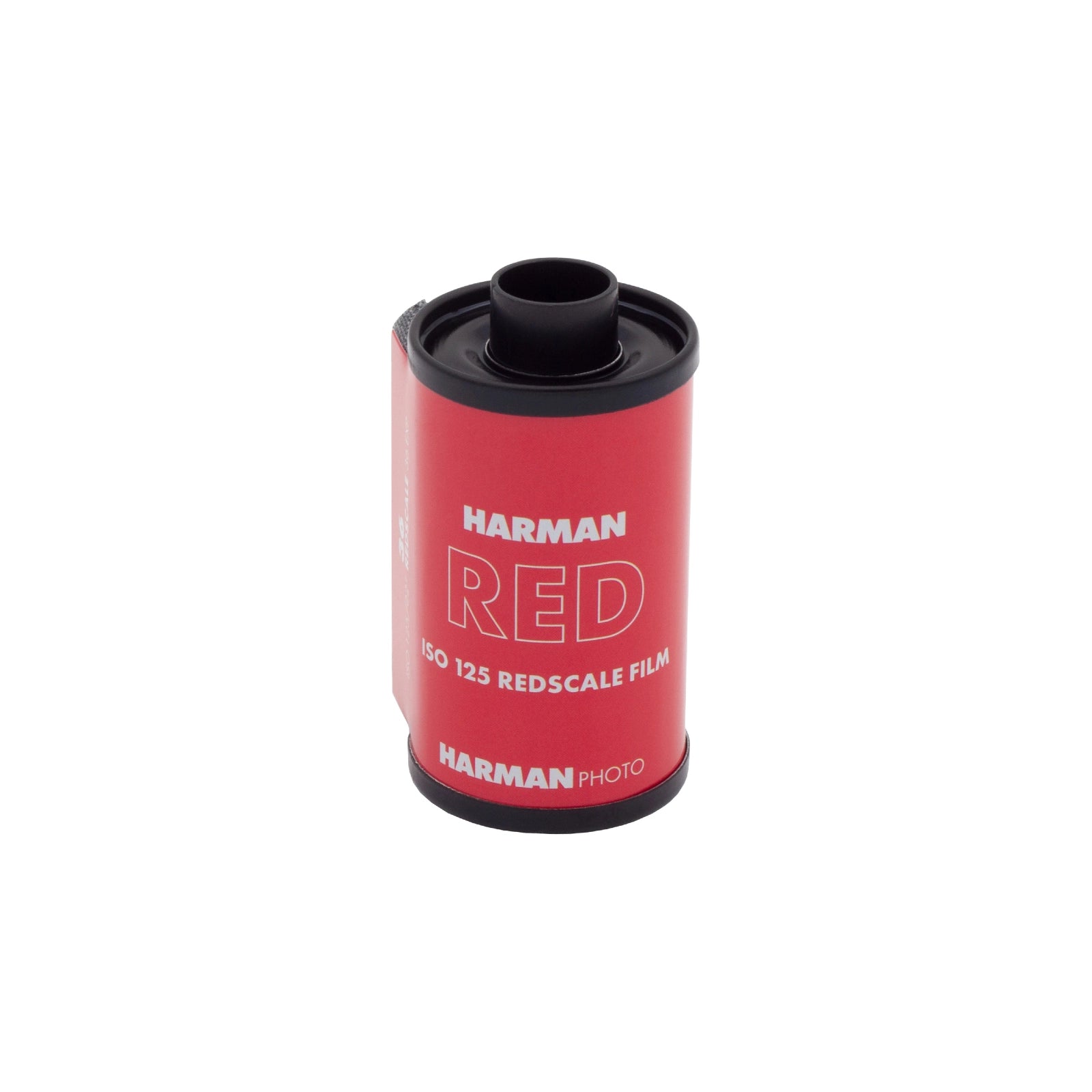 Ilford Harman Red 125 135-36exp front angle of film canister