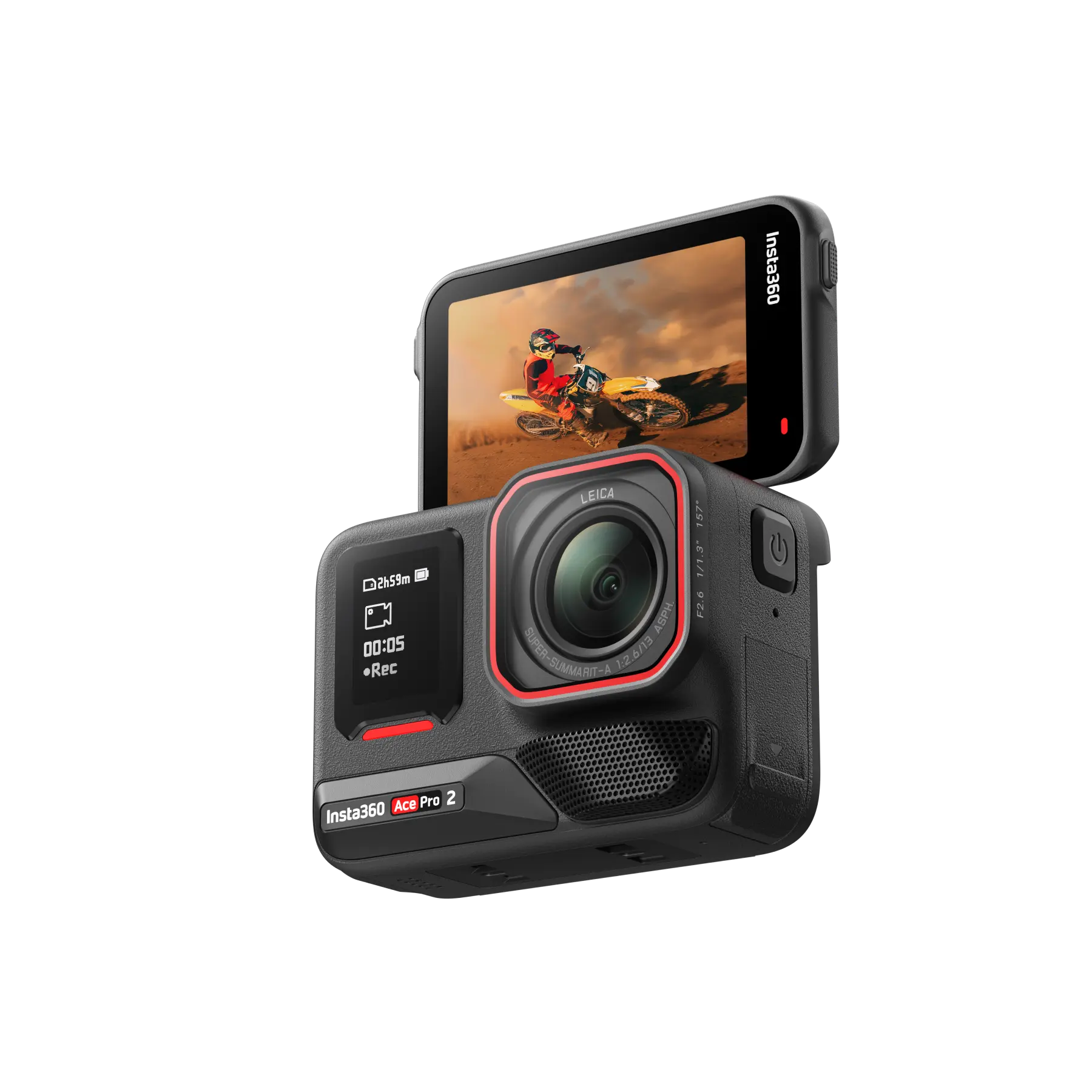 Insta360 Ace Pro 2 Creator Bundle front with screen flipped up