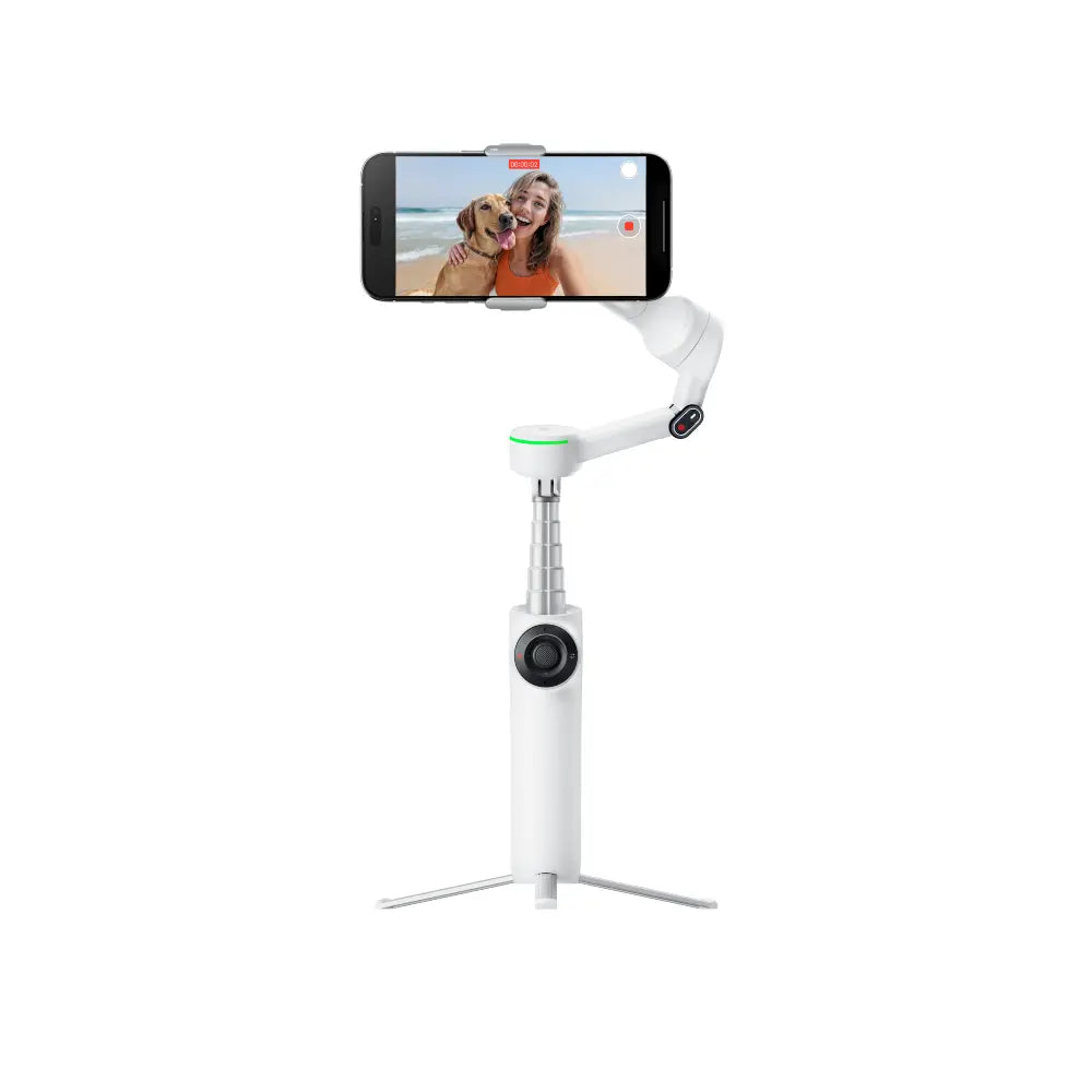 Insta360 Flow 2 Pro back with stand extended