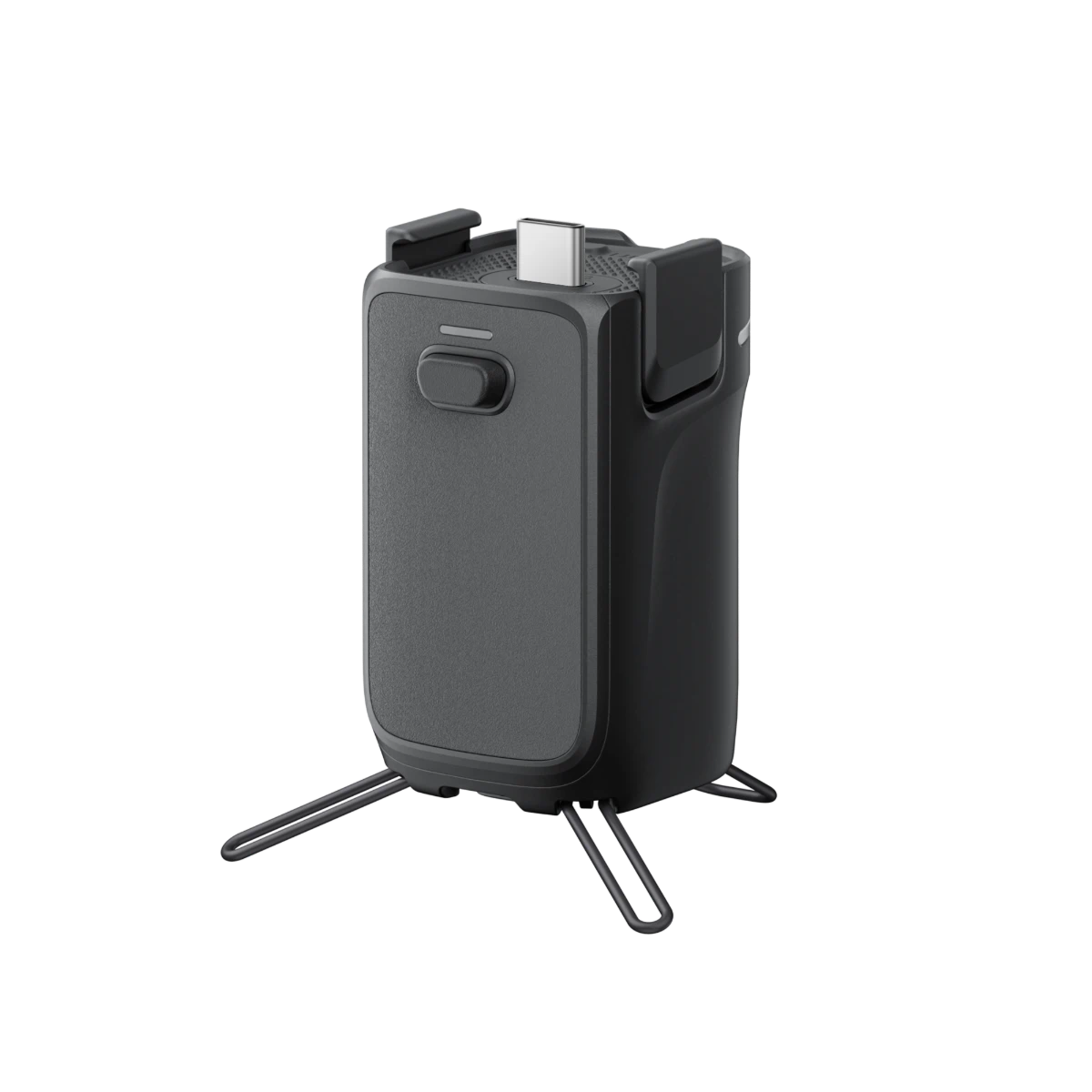 Black portable stove on a white background