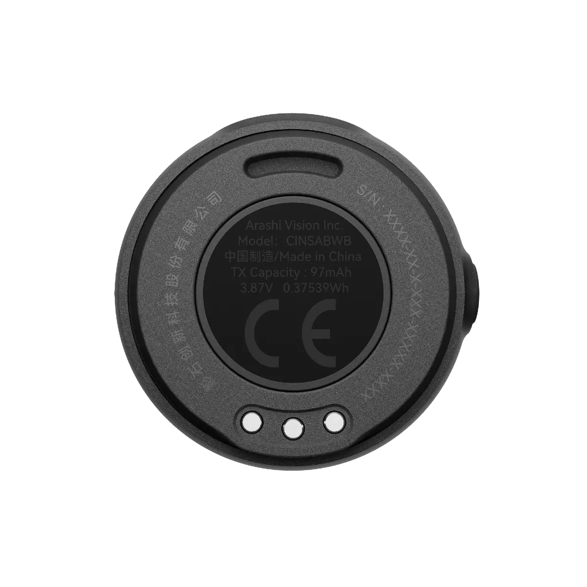 Insta360 Mic Air (1 TX + 1 RX) back angle