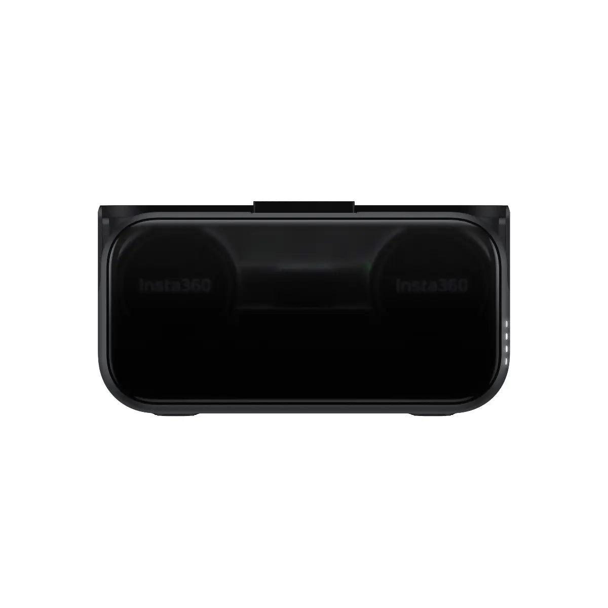 Black phone case with 'Insta360' branding on a white background