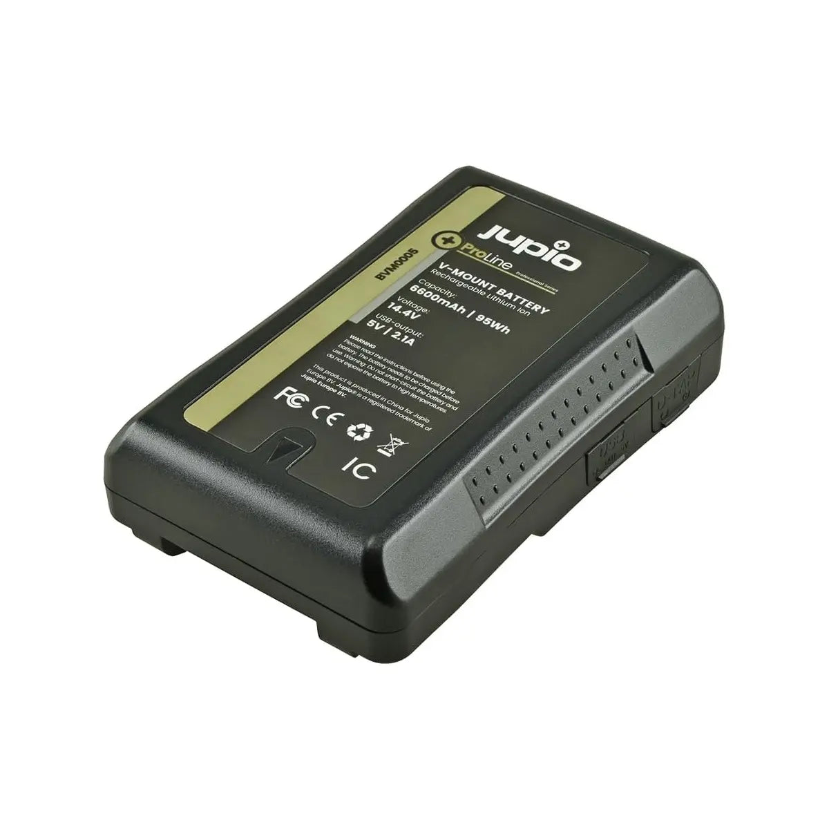 Jupio camera battery on a white background