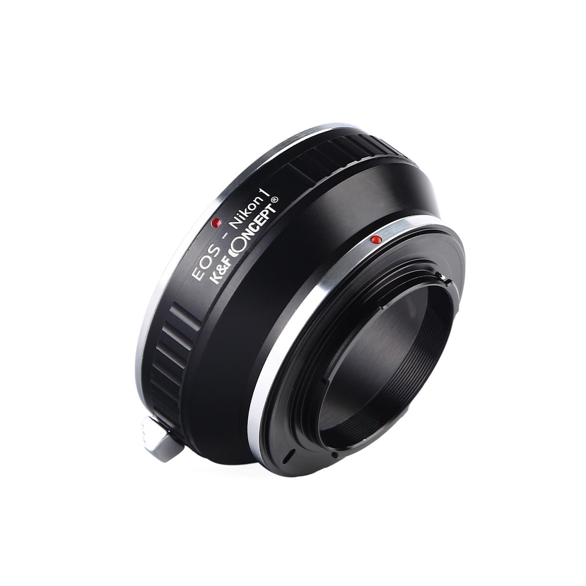 K&F Concept Lens Mount Adapter, Canon EOS EF Mount Lens to Nikon 1-Series Camera, fits Nikon V1, J1 Mirrorless Cameras, fits EOS EF, and EF-S Lenses