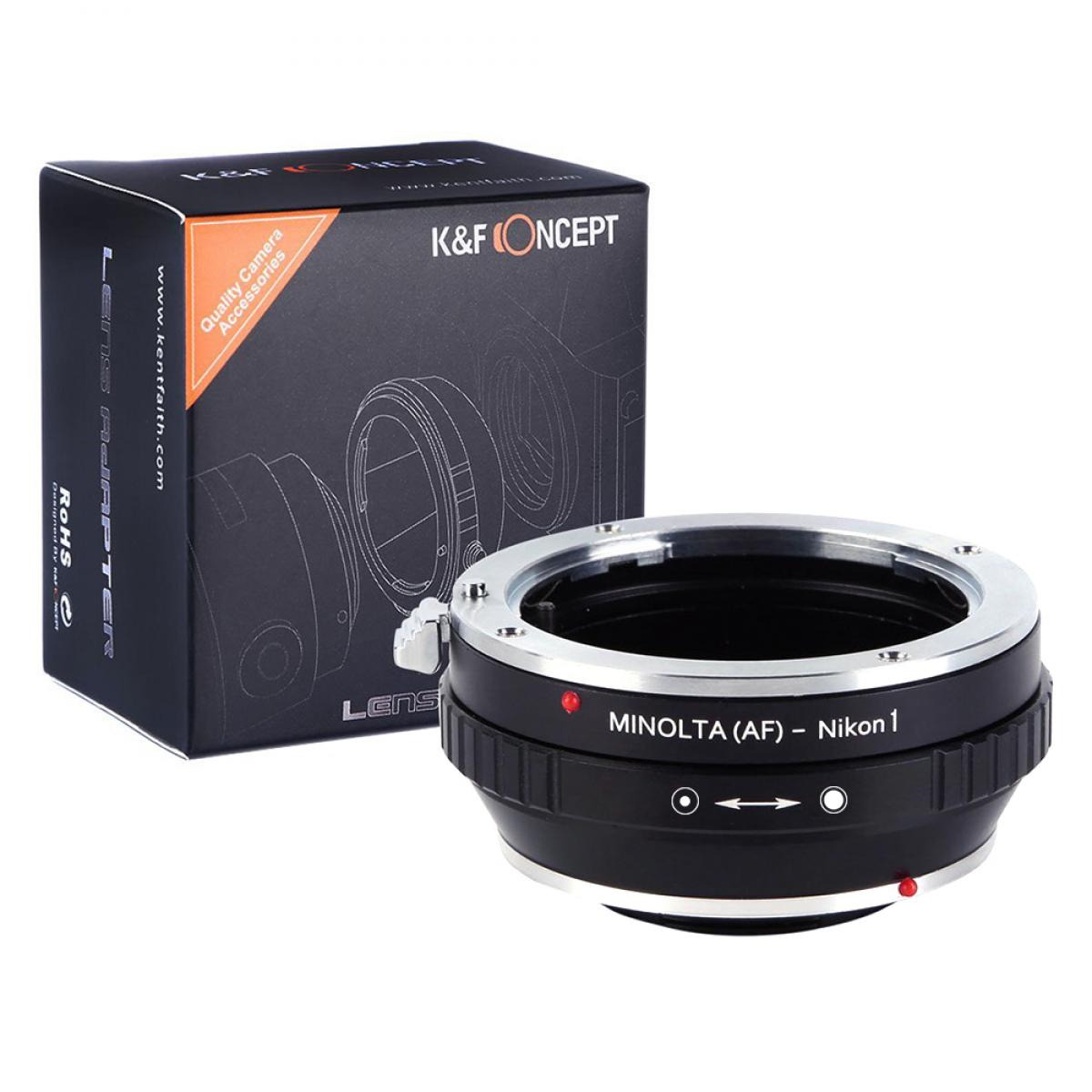 K&F Concept Minolta A / Sony A Lenses to Nikon 1 Camera Mount Adapter with Tripod Mount