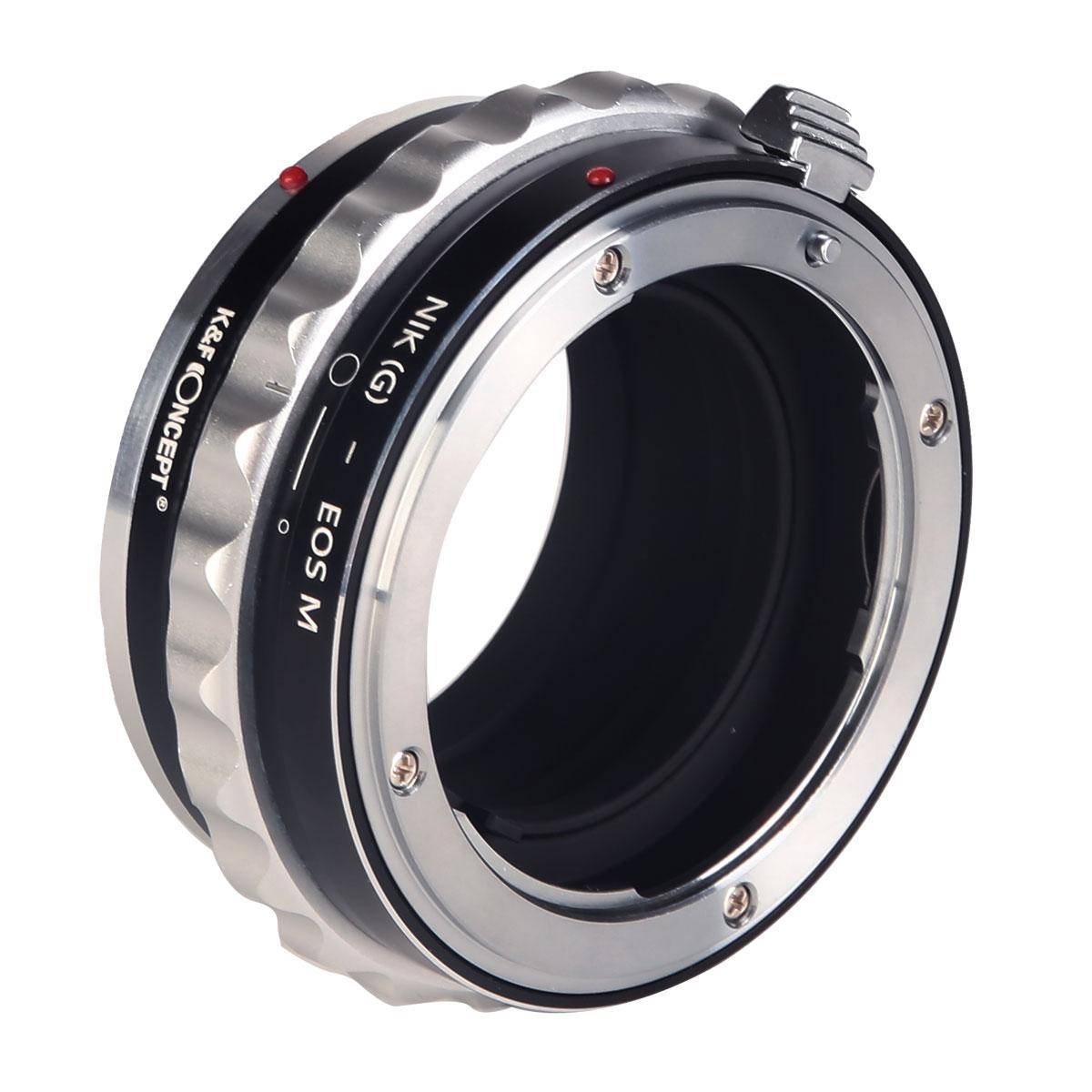 Image of K&F Concept Nikon G/F/AI/AIS/D Lenses to Canon EOS M Mount Camera Adapter