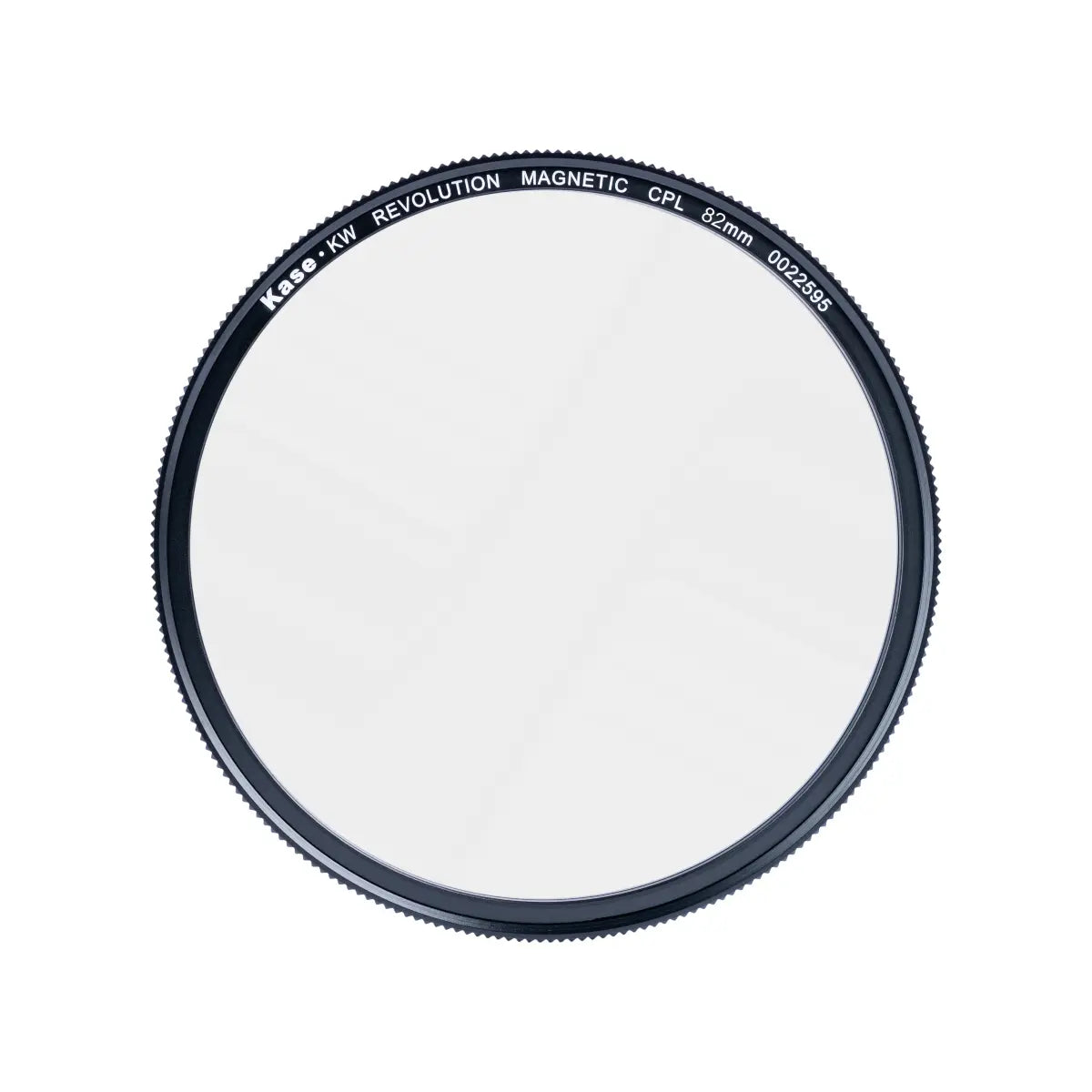 Circular polarizer filter with brand and model details on a white background